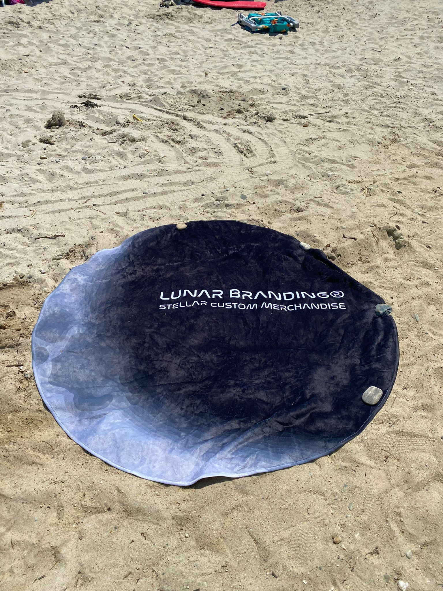 Lunar Branding® Round Subli-Plush Beach Towel