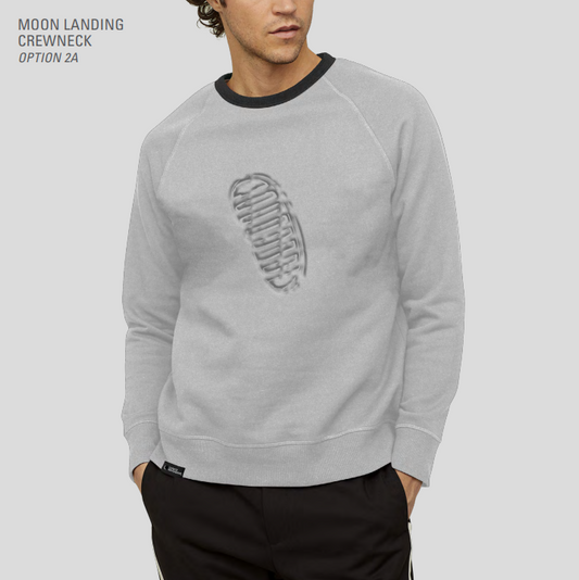 Moon Landing Crewneck Sweater - One Small Step for Brands, One Giant Leap for Brand-Kind™