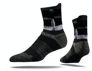 Lunar Branding® One Small Step Premium Mid Sock