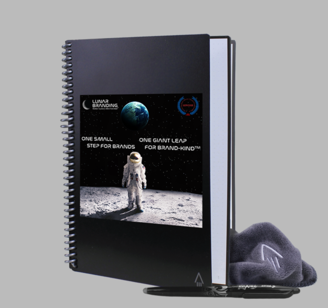 Lunar Branding Rocketbook- Reusable and Scans Your Notes Into Text!!!